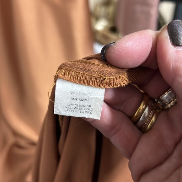 Show Me Your MuMu Faith Maxi Dress in Copper Luxe Satin Size Small - Picture 8 of 13